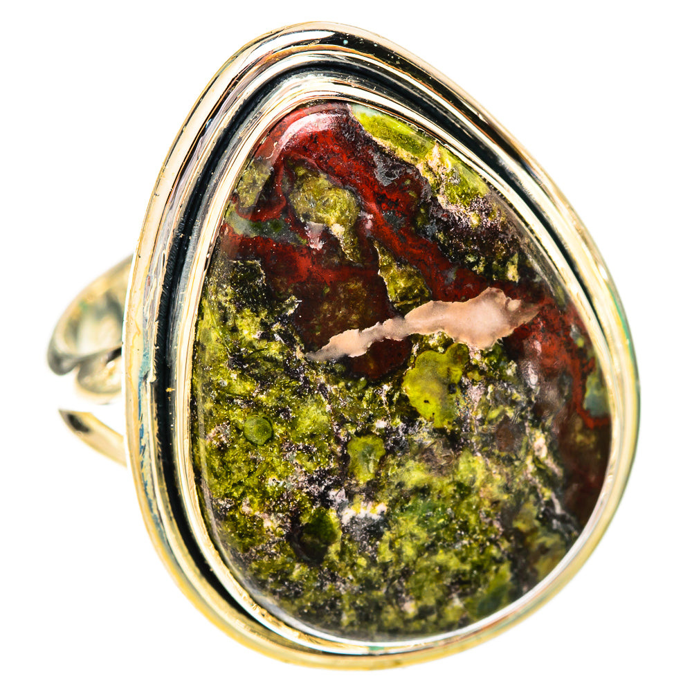 Dragon's Blood Stone Rings handcrafted by Ana Silver Co - RING120638 - Photo 2