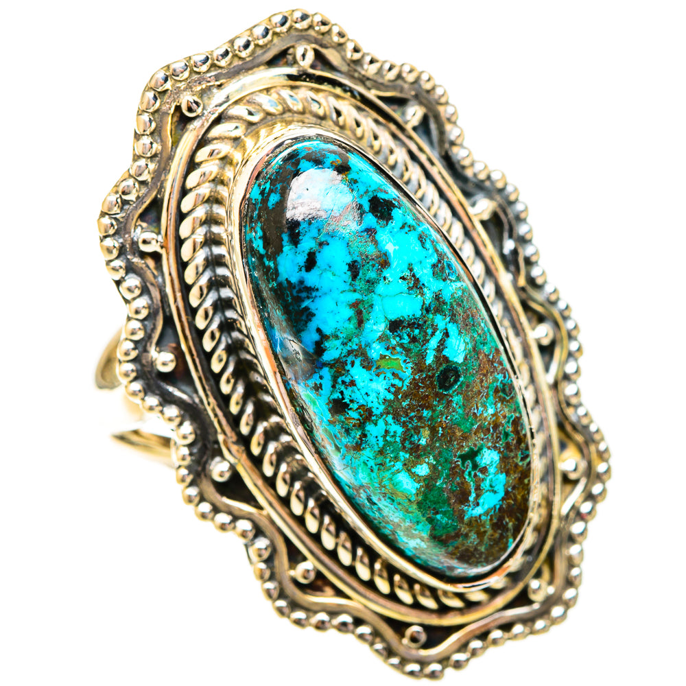 Chrysocolla Rings handcrafted by Ana Silver Co - RING120646 - Photo 2