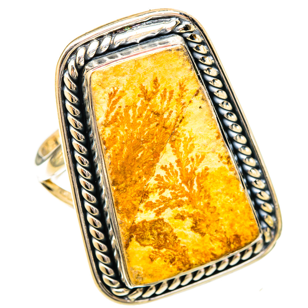 Germany Psilomelane Dendrite Rings handcrafted by Ana Silver Co - RING120702 - Photo 2