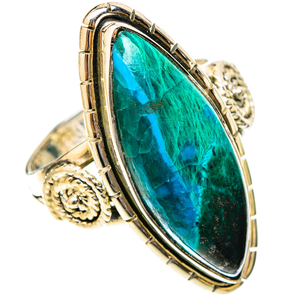 Chrysocolla Rings handcrafted by Ana Silver Co - RING120752 - Photo 2