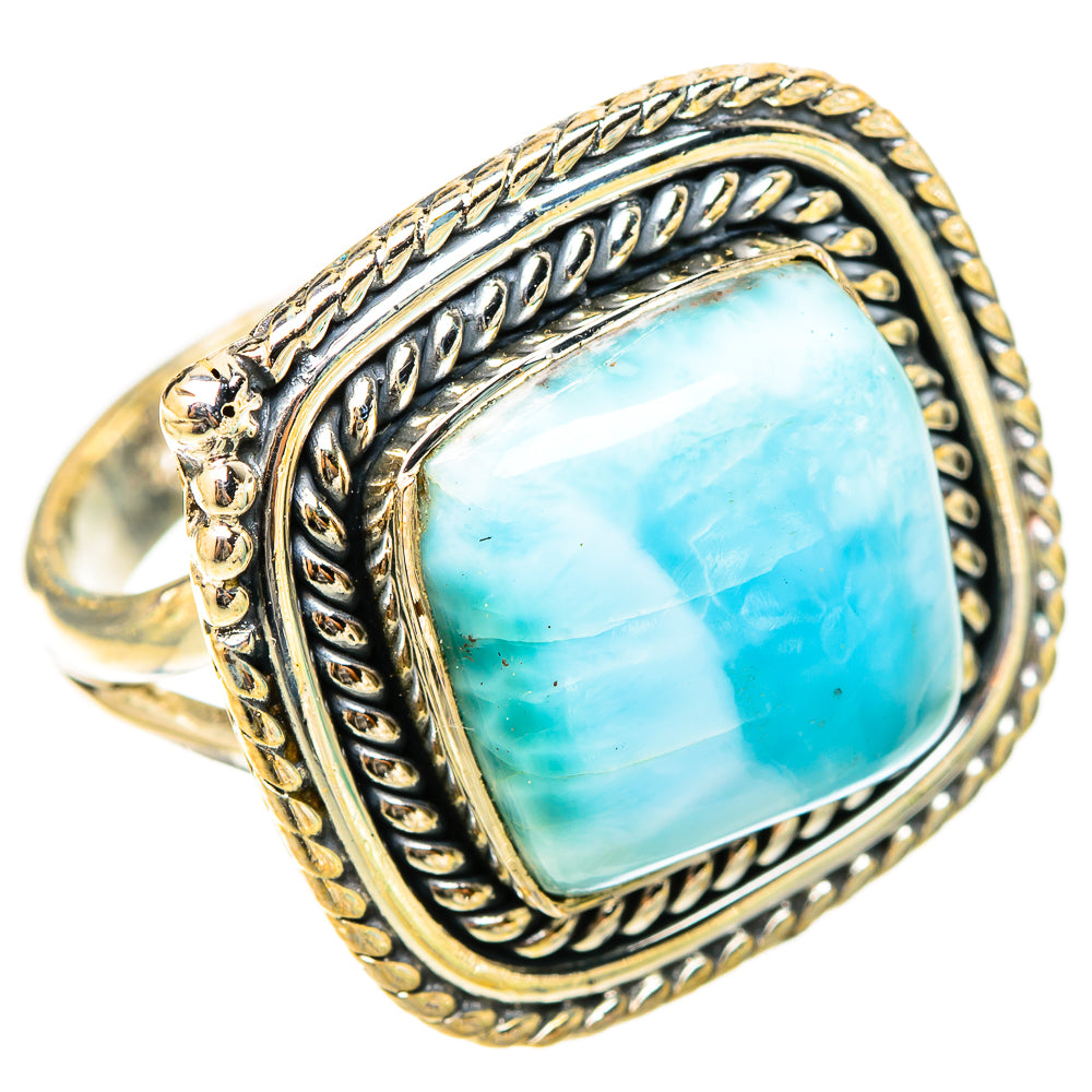 Larimar Rings handcrafted by Ana Silver Co - RING120833 - Photo 2