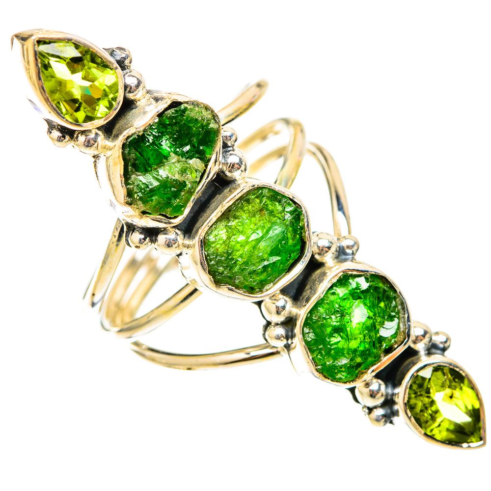 Chrome Diopside Rings handcrafted by Ana Silver Co - RING120844 - Photo 2