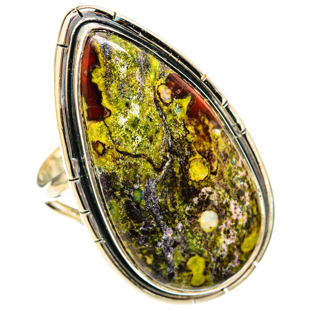 Dragon's Blood Stone Rings handcrafted by Ana Silver Co - RING120847 - Photo 2