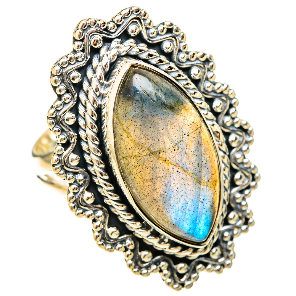 Labradorite Rings handcrafted by Ana Silver Co - RING120894 - Photo 2