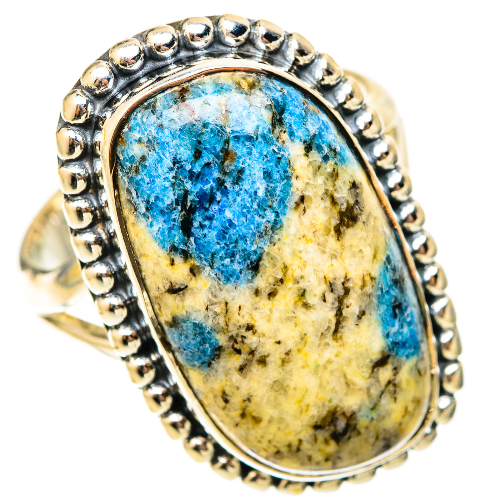 K2 Blue Azurite Rings handcrafted by Ana Silver Co - RING120952 - Photo 2