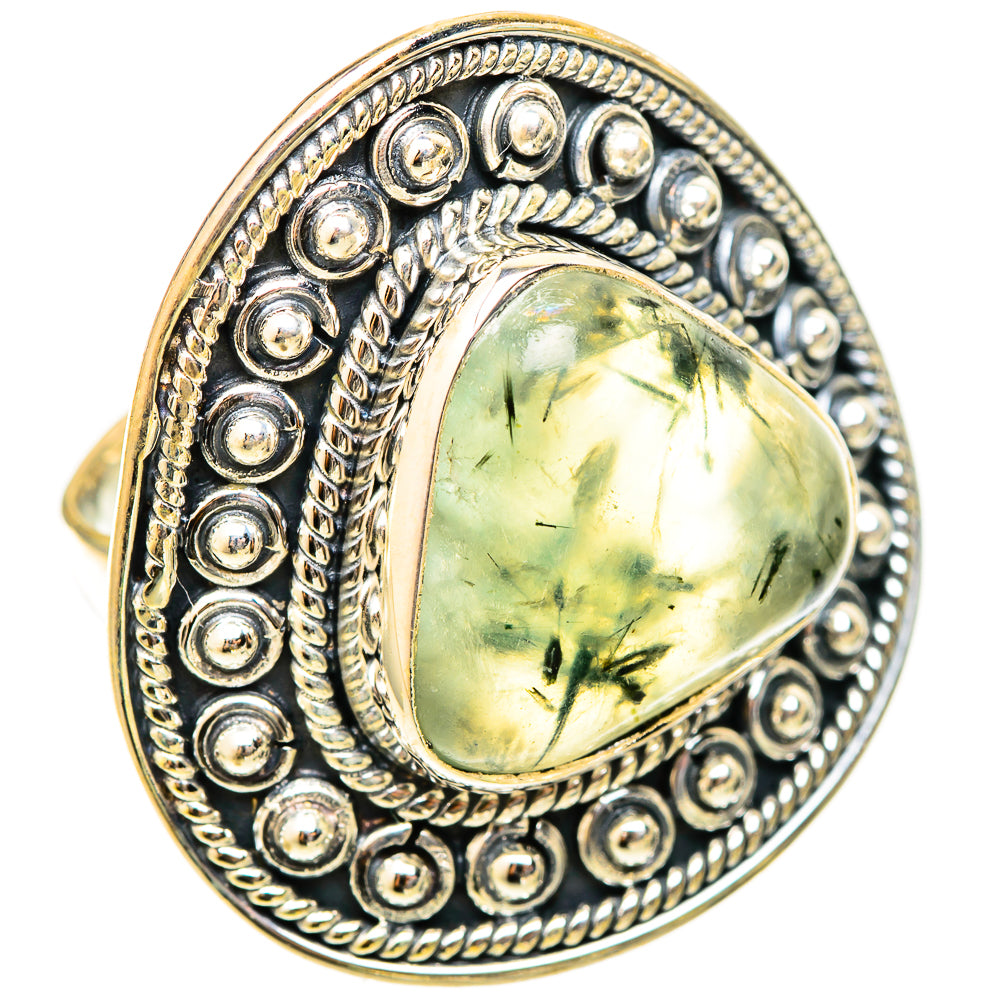 Prehnite Rings handcrafted by Ana Silver Co - RING120962 - Photo 2