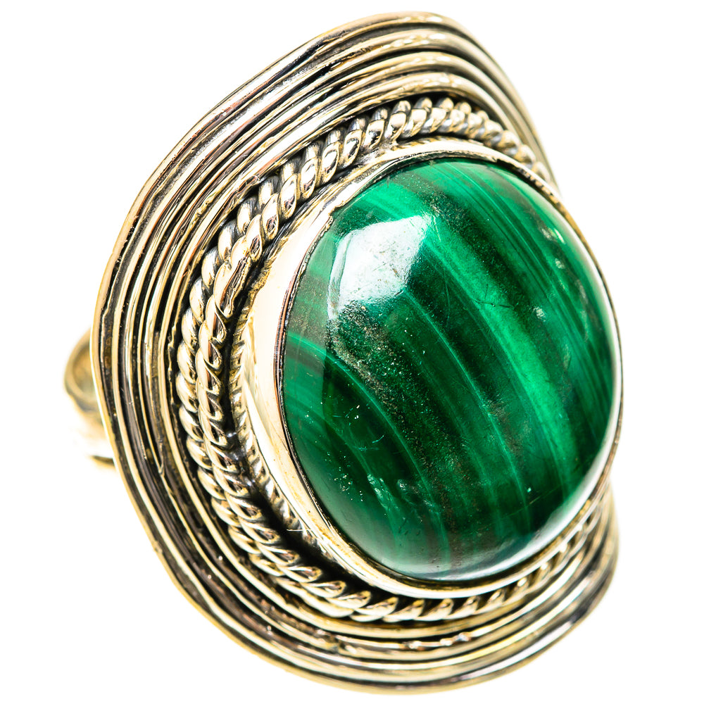 Malachite Rings handcrafted by Ana Silver Co - RING120963 - Photo 2