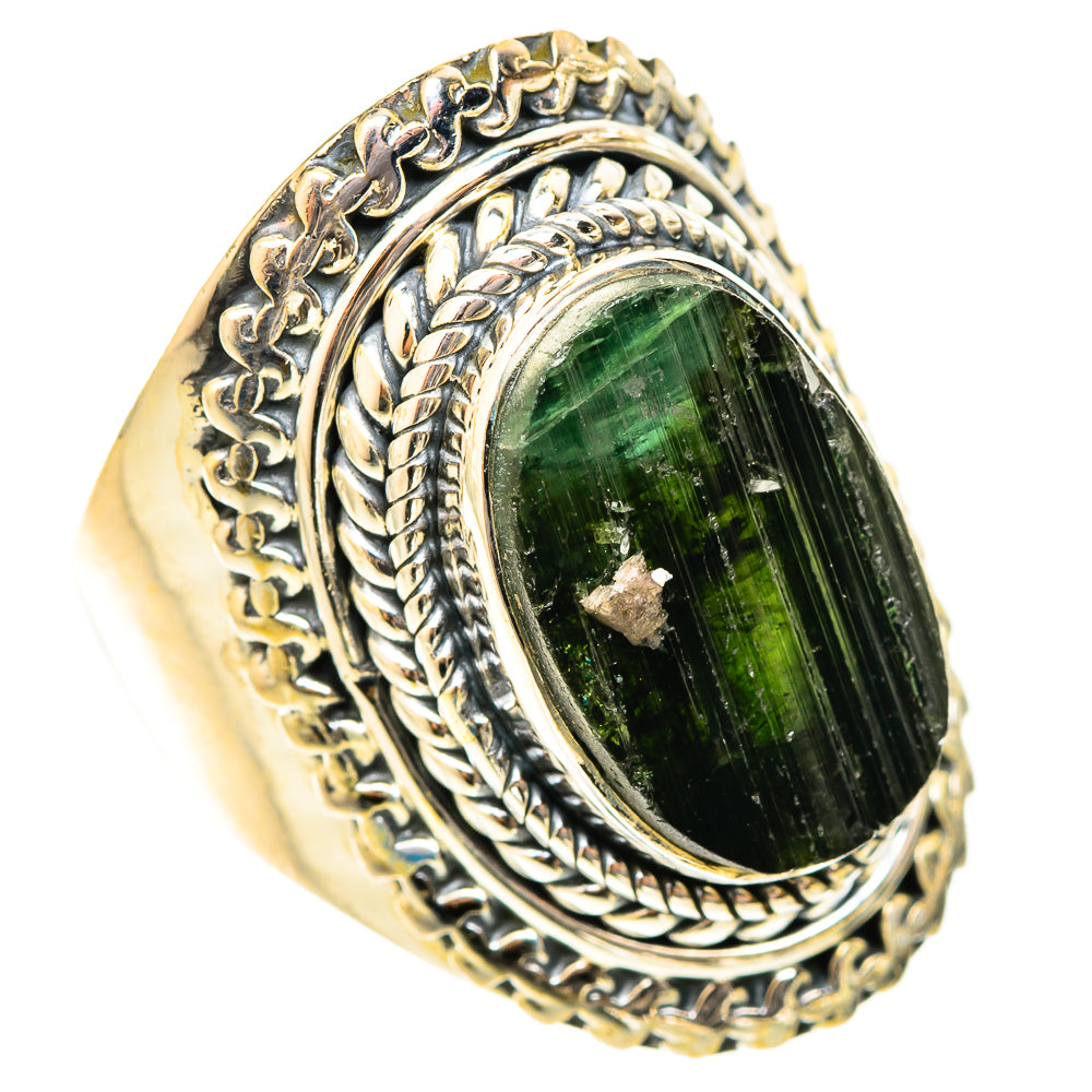 Chrome Diopside Rings handcrafted by Ana Silver Co - RING120964 - Photo 2