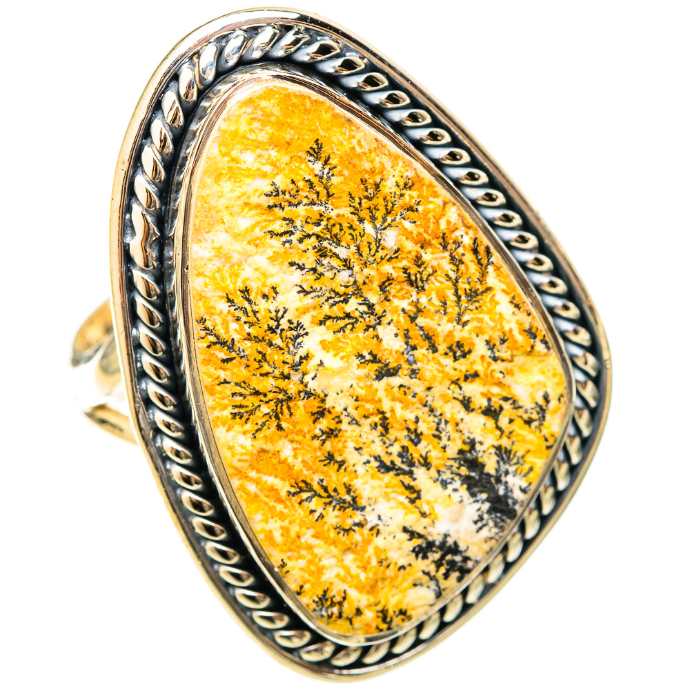 Germany Psilomelane Dendrite Rings handcrafted by Ana Silver Co - RING120972 - Photo 2