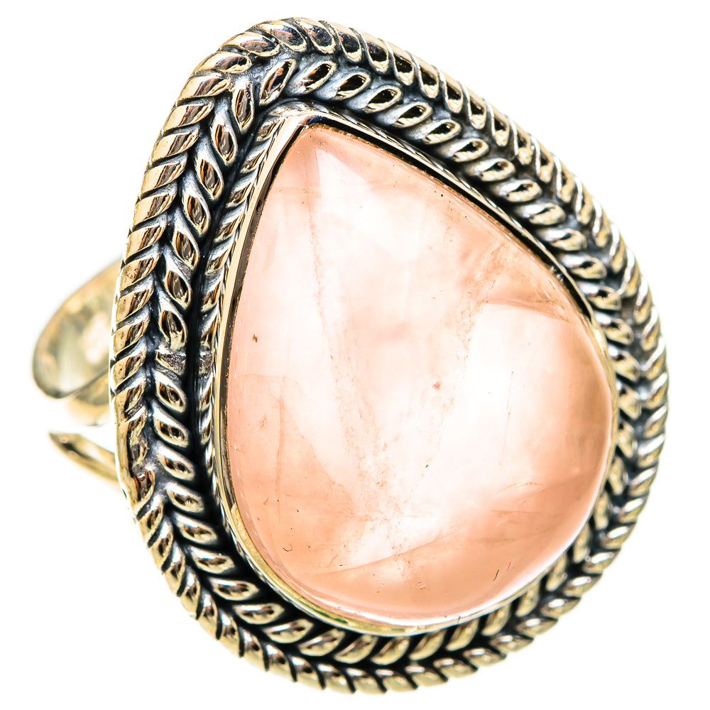 Rose Quartz Rings handcrafted by Ana Silver Co - RING120975 - Photo 2