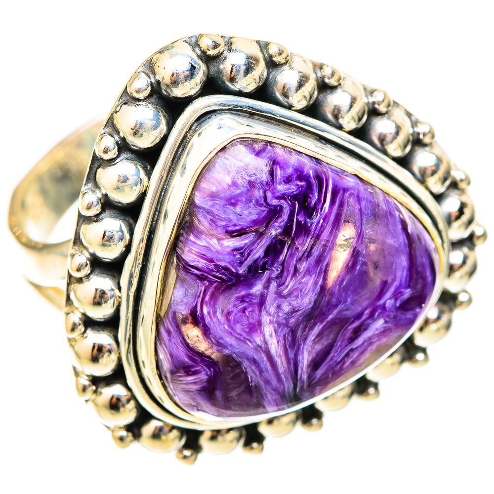 Charoite Rings handcrafted by Ana Silver Co - RING120978 - Photo 2