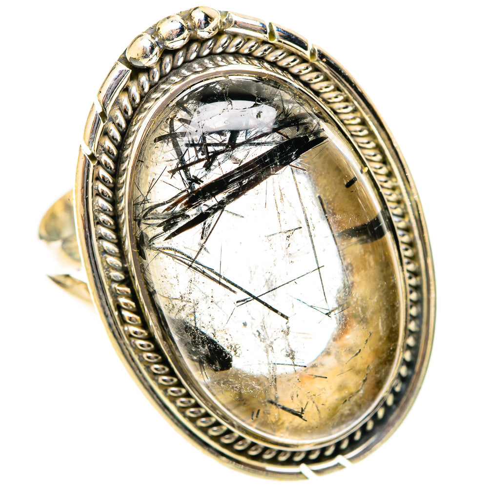 Tourmalinated Quartz Rings handcrafted by Ana Silver Co - RING120984 - Photo 2