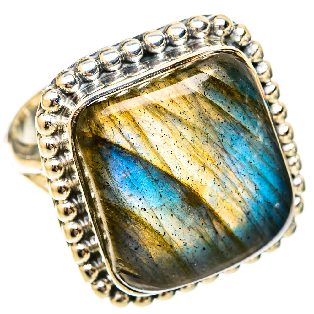 Labradorite Rings handcrafted by Ana Silver Co - RING120999 - Photo 2