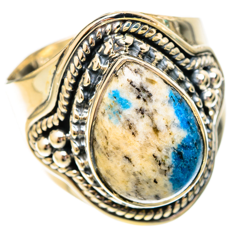 K2 Blue Azurite Rings handcrafted by Ana Silver Co - RING121033 - Photo 2