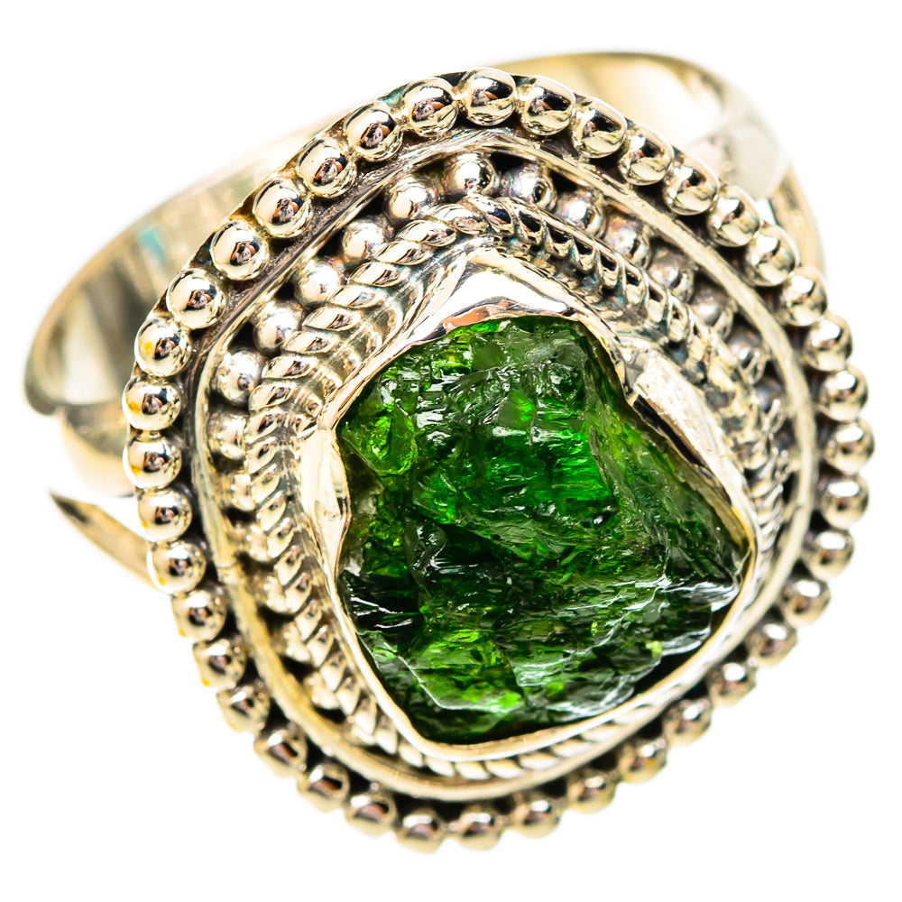 Chrome Diopside Rings handcrafted by Ana Silver Co - RING121037 - Photo 2