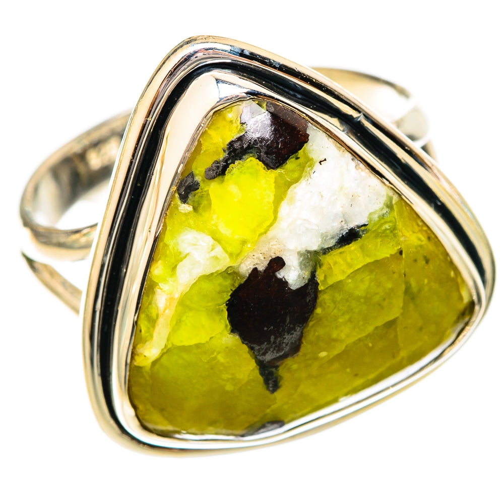 Lizardite Rings handcrafted by Ana Silver Co - RING121039 - Photo 2
