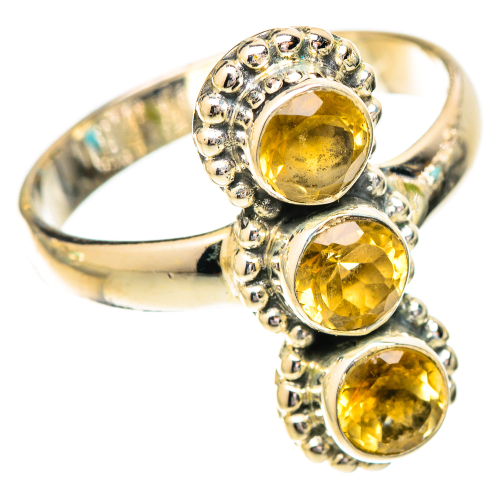 Citrine Rings handcrafted by Ana Silver Co - RING121046 - Photo 2