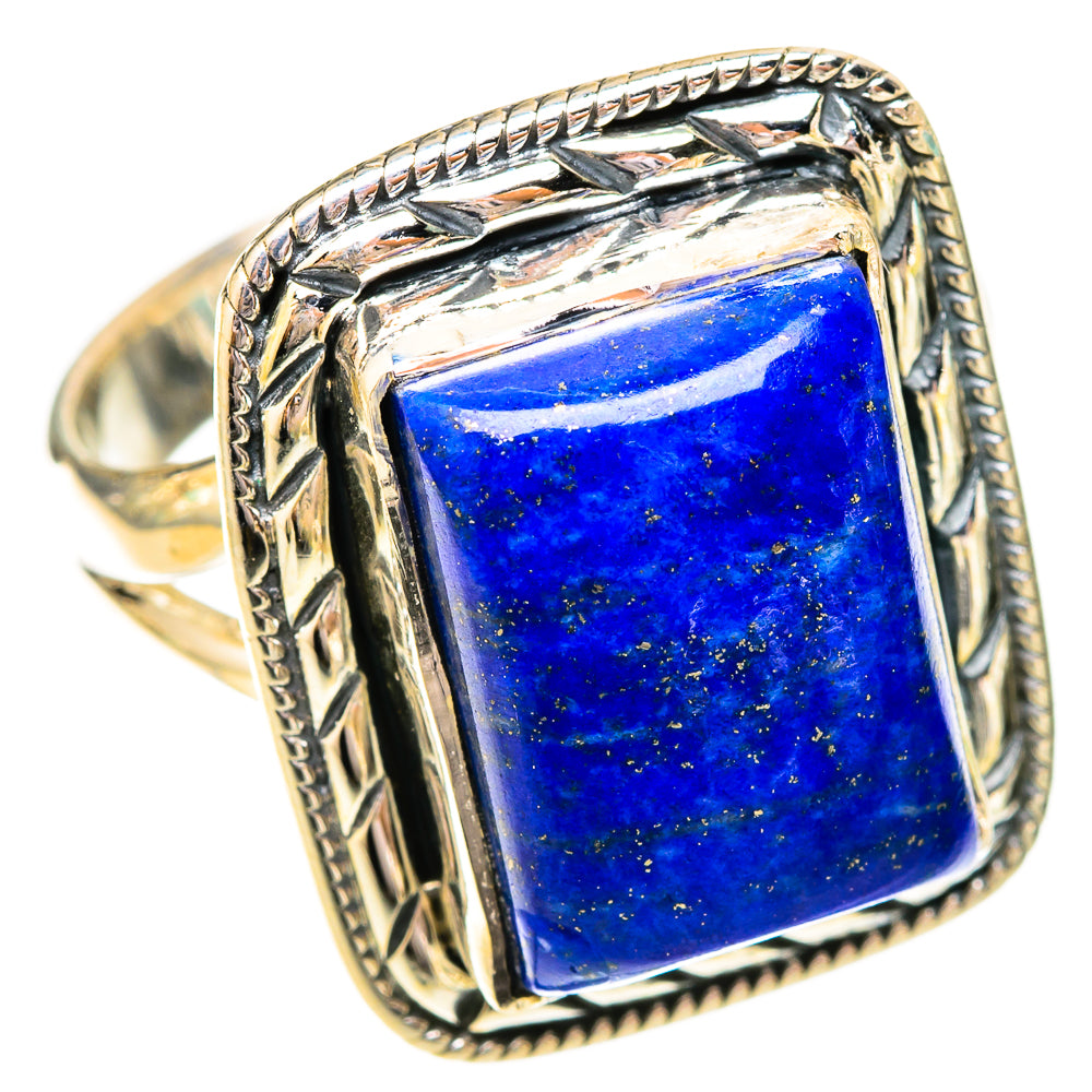 Lapis Lazuli Rings handcrafted by Ana Silver Co - RING121095 - Photo 2