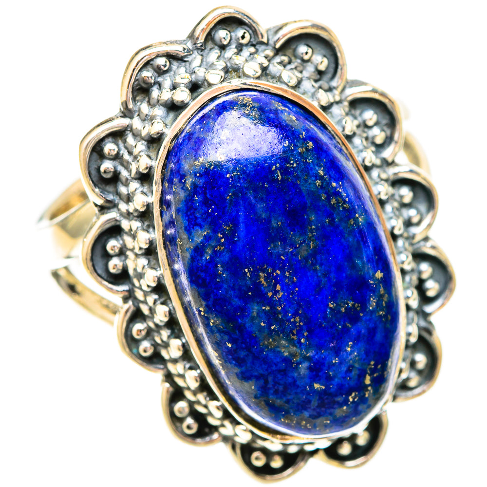 Lapis Lazuli Rings handcrafted by Ana Silver Co - RING121154 - Photo 2