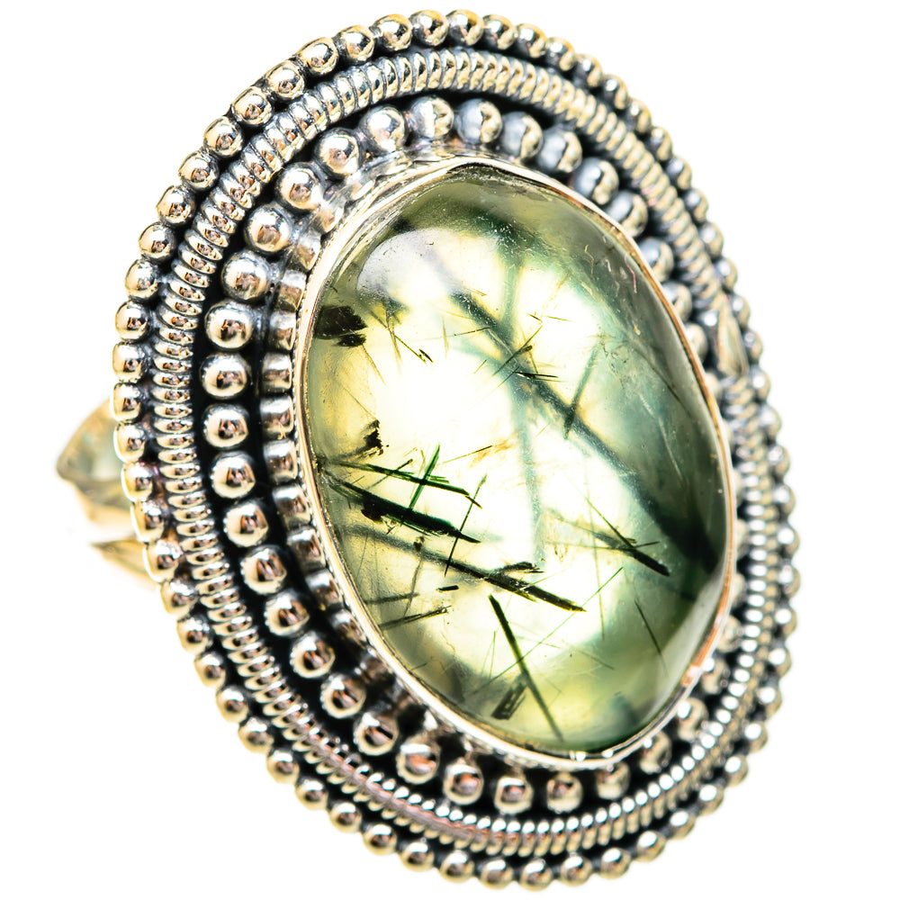 Prehnite Rings handcrafted by Ana Silver Co - RING121186 - Photo 2