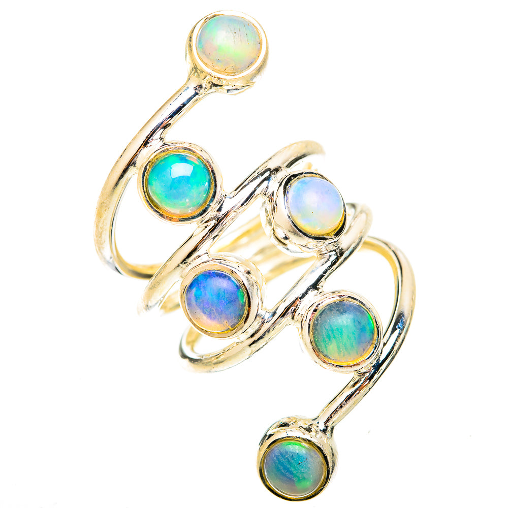 Ethiopian Opal Rings handcrafted by Ana Silver Co - RING121227 - Photo 2