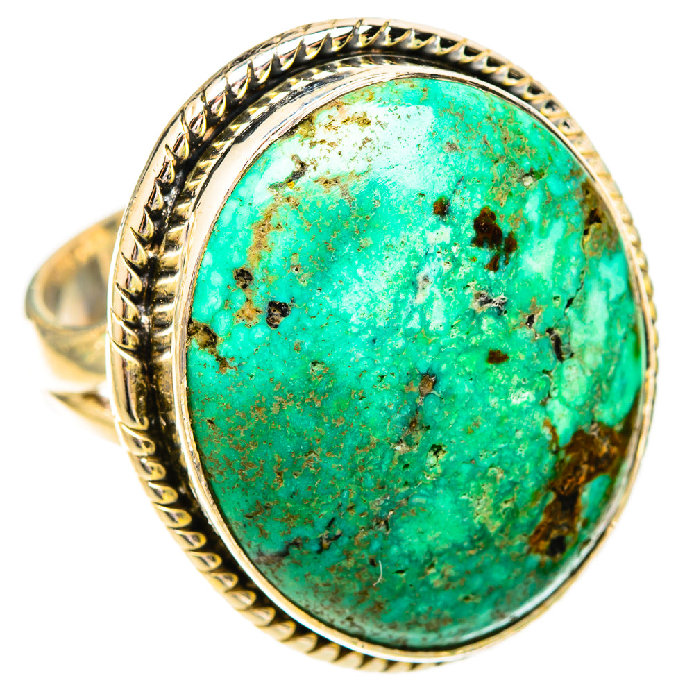 Tibetan Turquoise Rings handcrafted by Ana Silver Co - RING121244 - Photo 2