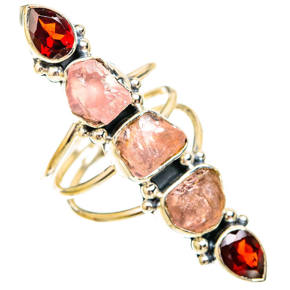 Rose Quartz Rings handcrafted by Ana Silver Co - RING121256 - Photo 2