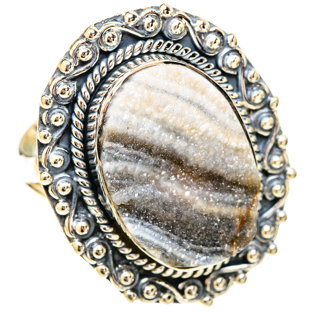 Desert Druzy Rings handcrafted by Ana Silver Co - RING121278 - Photo 2