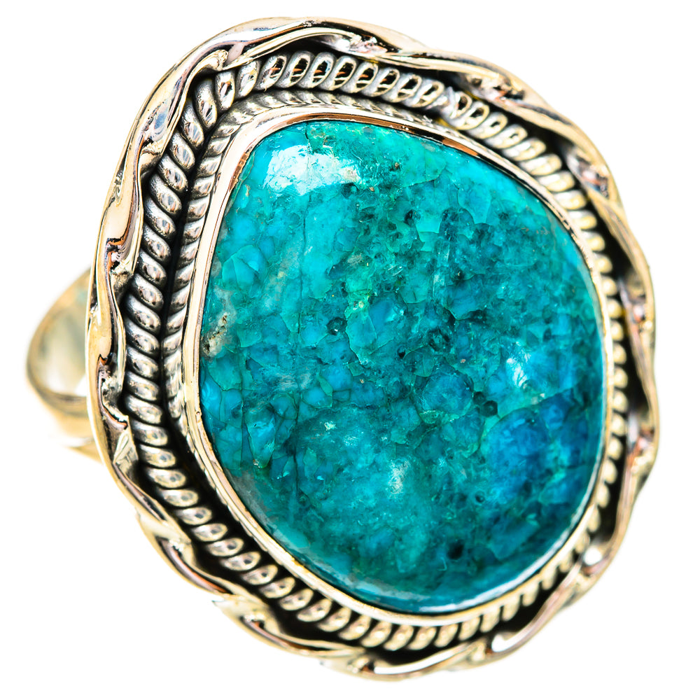 Chrysocolla Rings handcrafted by Ana Silver Co - RING121286 - Photo 2