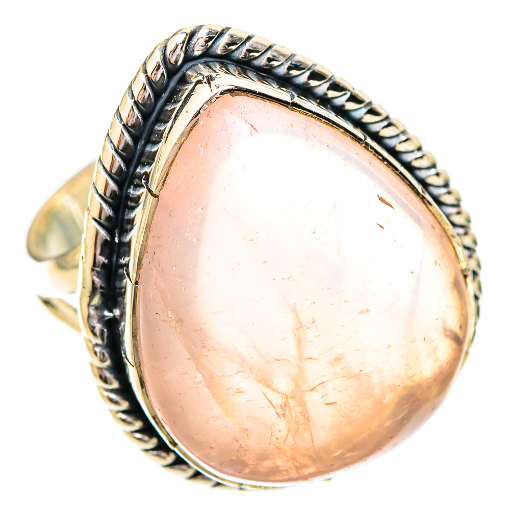 Rose Quartz Rings handcrafted by Ana Silver Co - RING121307 - Photo 2