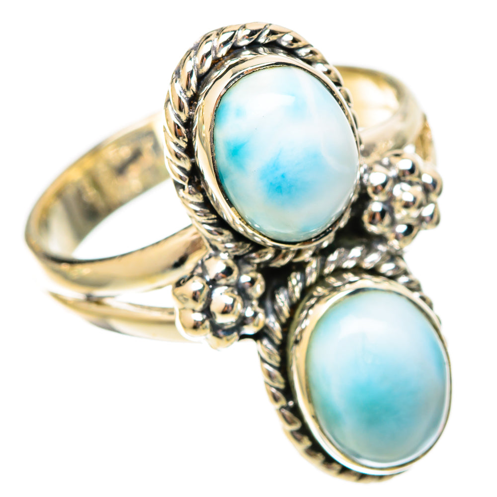 Larimar Rings handcrafted by Ana Silver Co - RING121329 - Photo 2