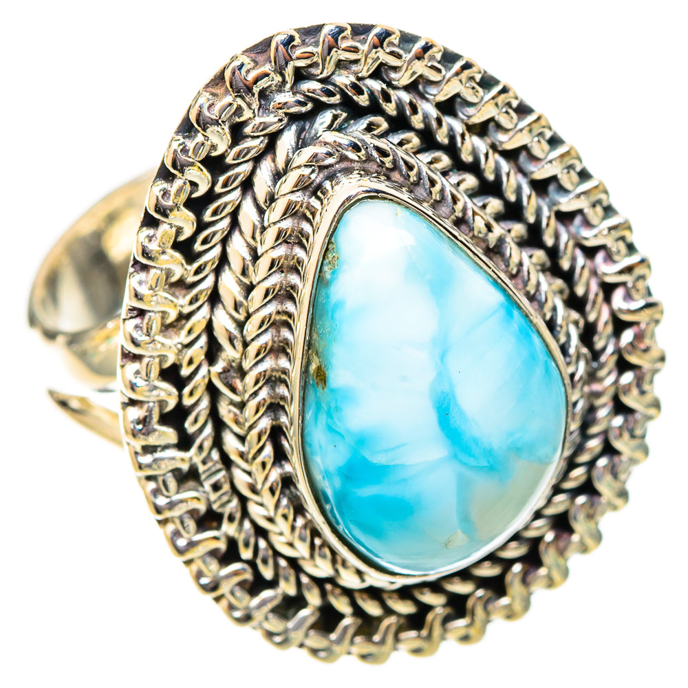 Larimar Rings handcrafted by Ana Silver Co - RING121335 - Photo 2