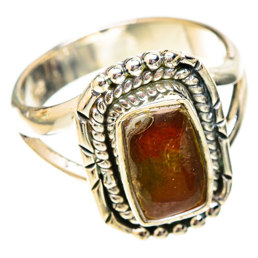 Ammolite Rings handcrafted by Ana Silver Co - RING121348 - Photo 2