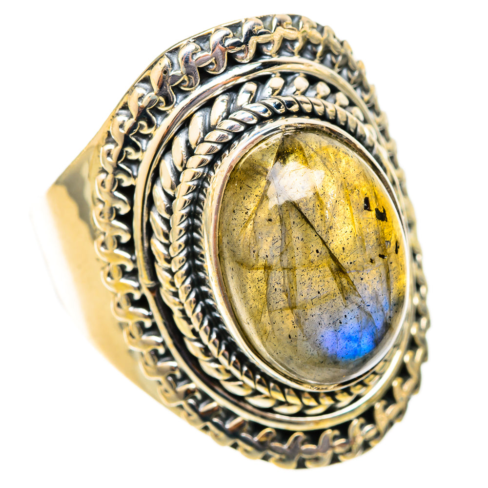 Labradorite Rings handcrafted by Ana Silver Co - RING121367 - Photo 2
