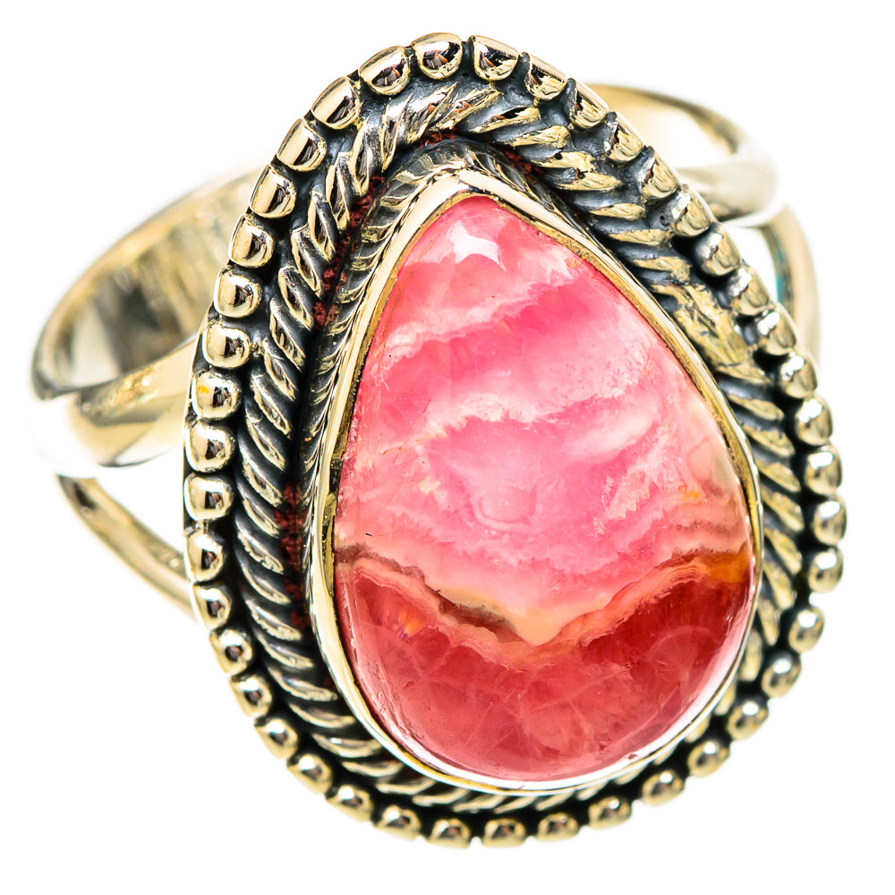 Rhodochrosite Rings handcrafted by Ana Silver Co - RING121440 - Photo 2