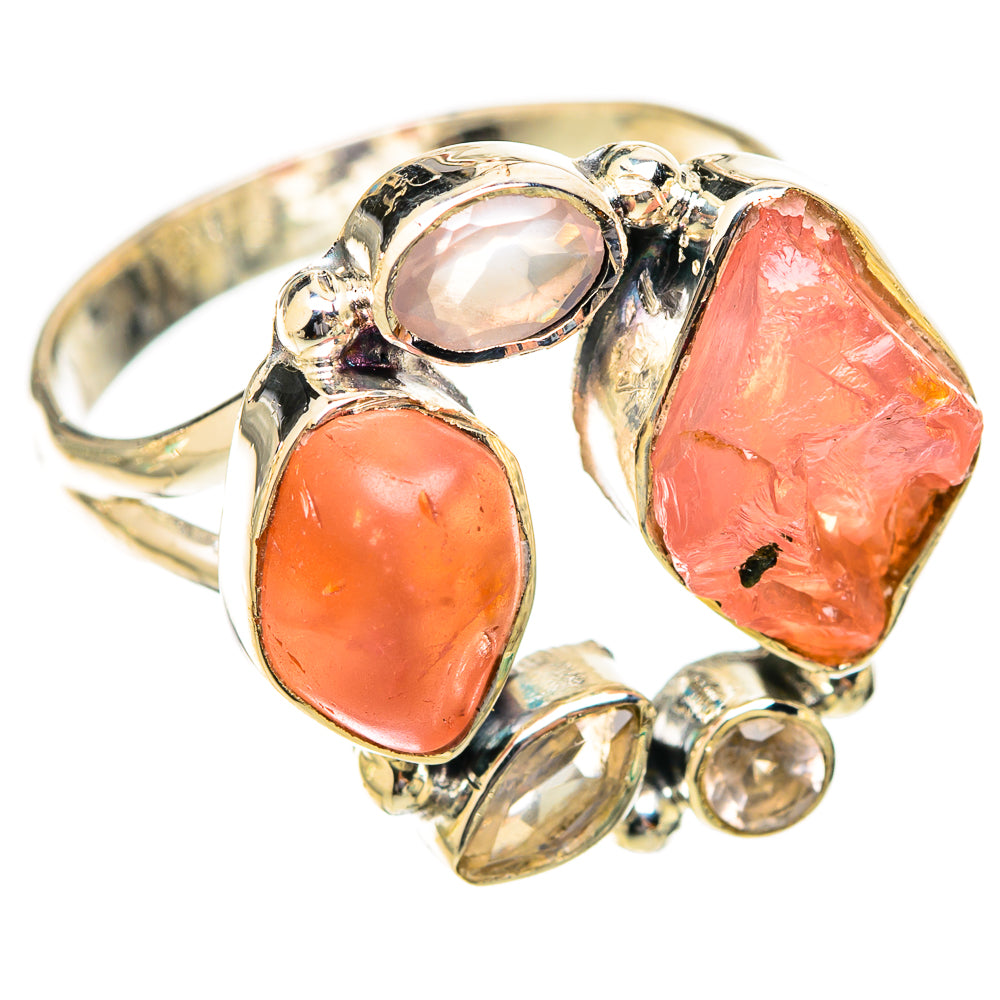 Rose Quartz Rings handcrafted by Ana Silver Co - RING121441 - Photo 2