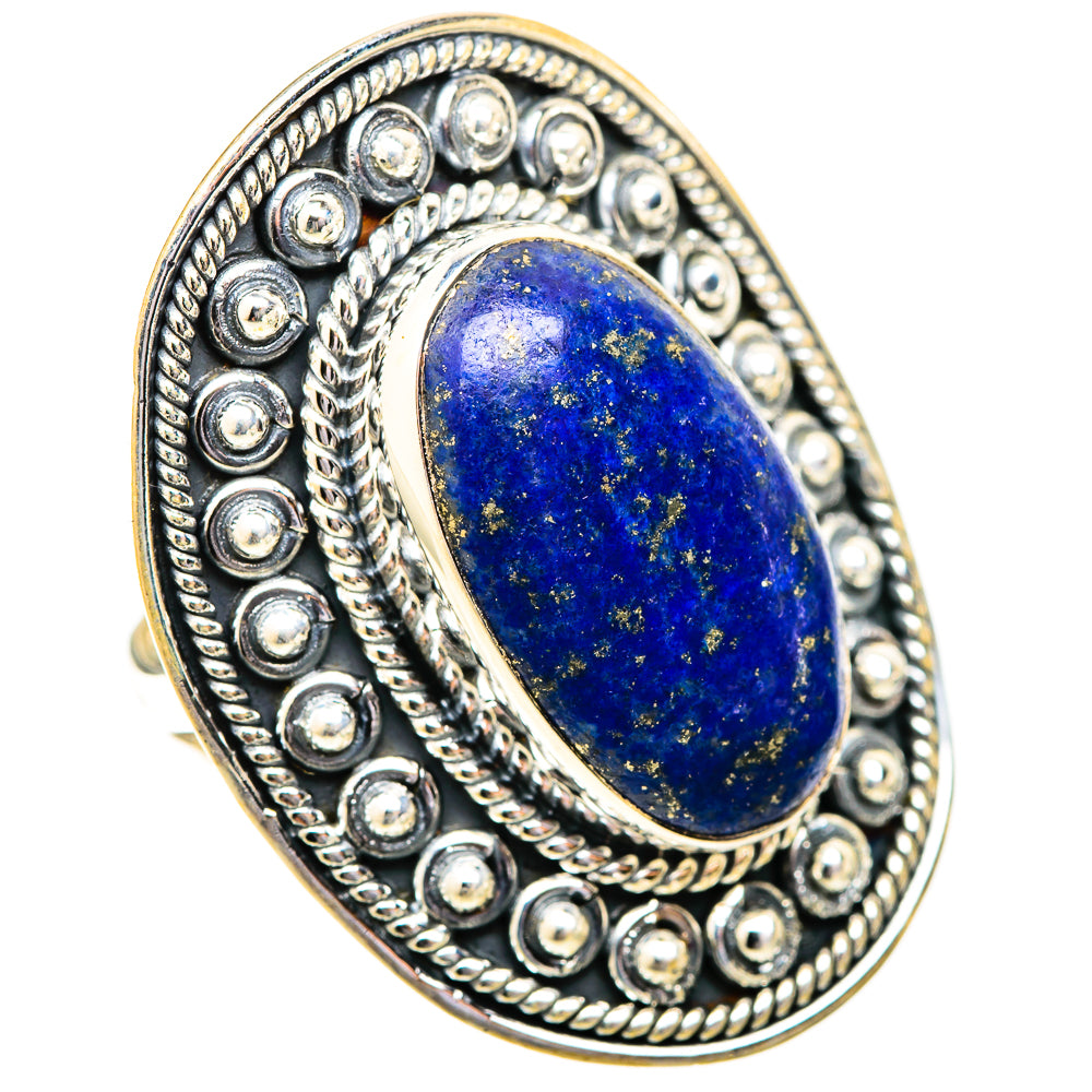 Lapis Lazuli Rings handcrafted by Ana Silver Co - RING121509 - Photo 2