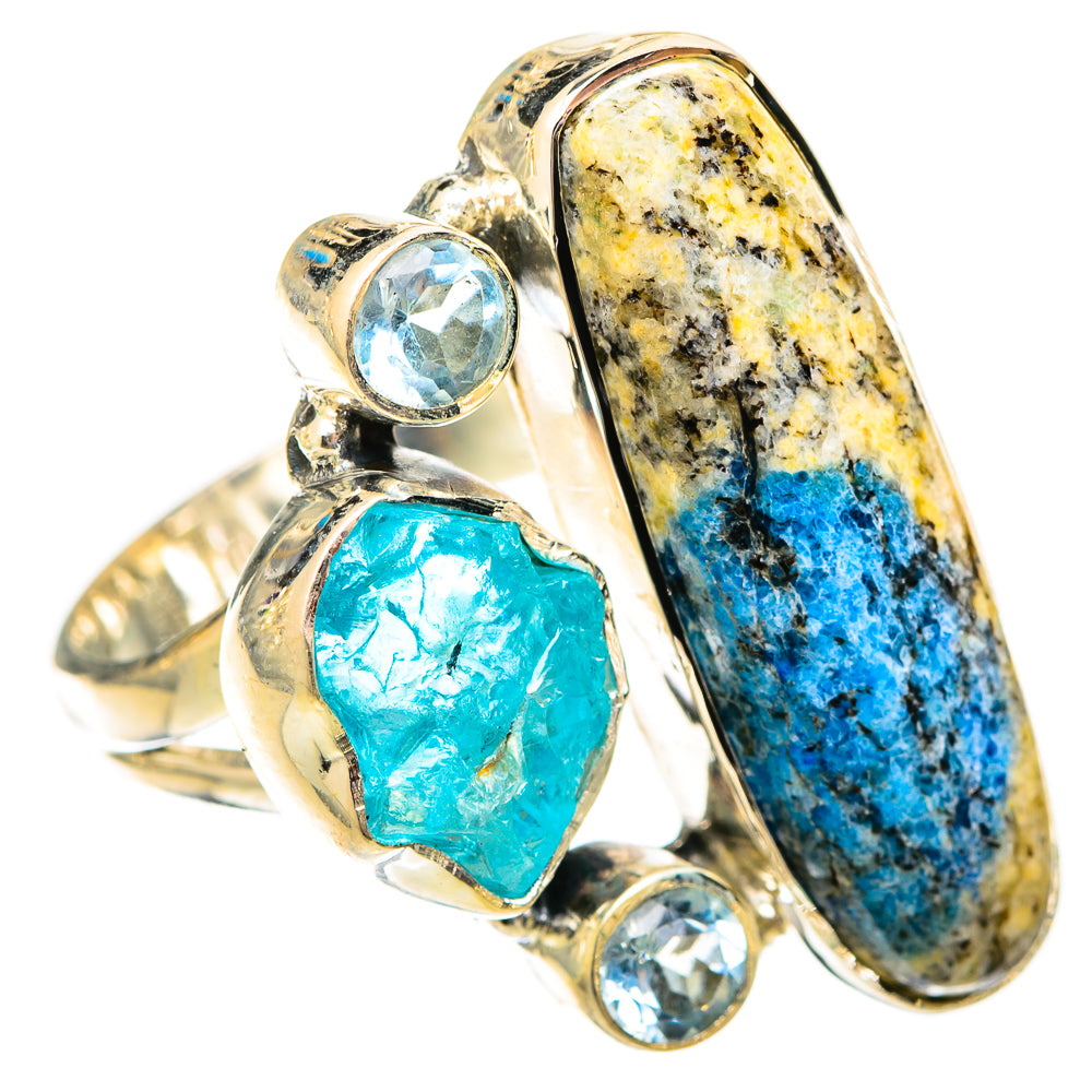K2 Blue Azurite Rings handcrafted by Ana Silver Co - RING121511 - Photo 2