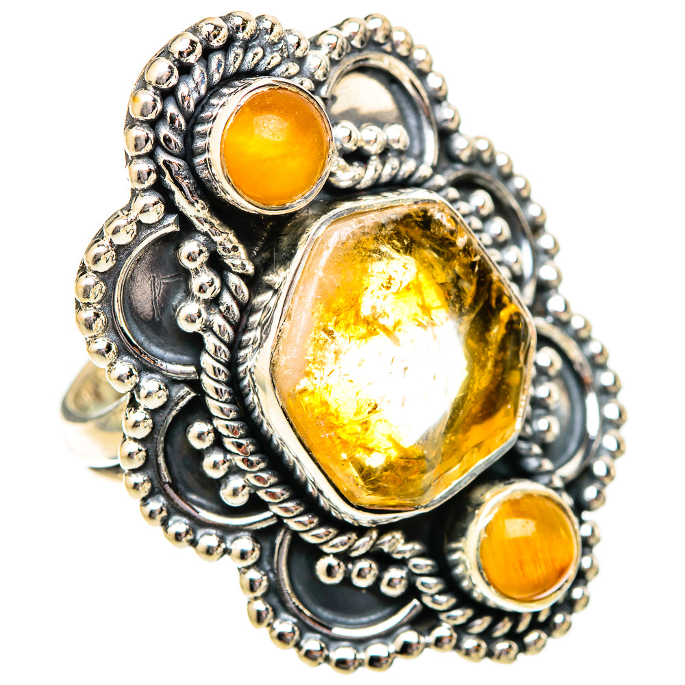 Citrine Rings handcrafted by Ana Silver Co - RING121530 - Photo 2