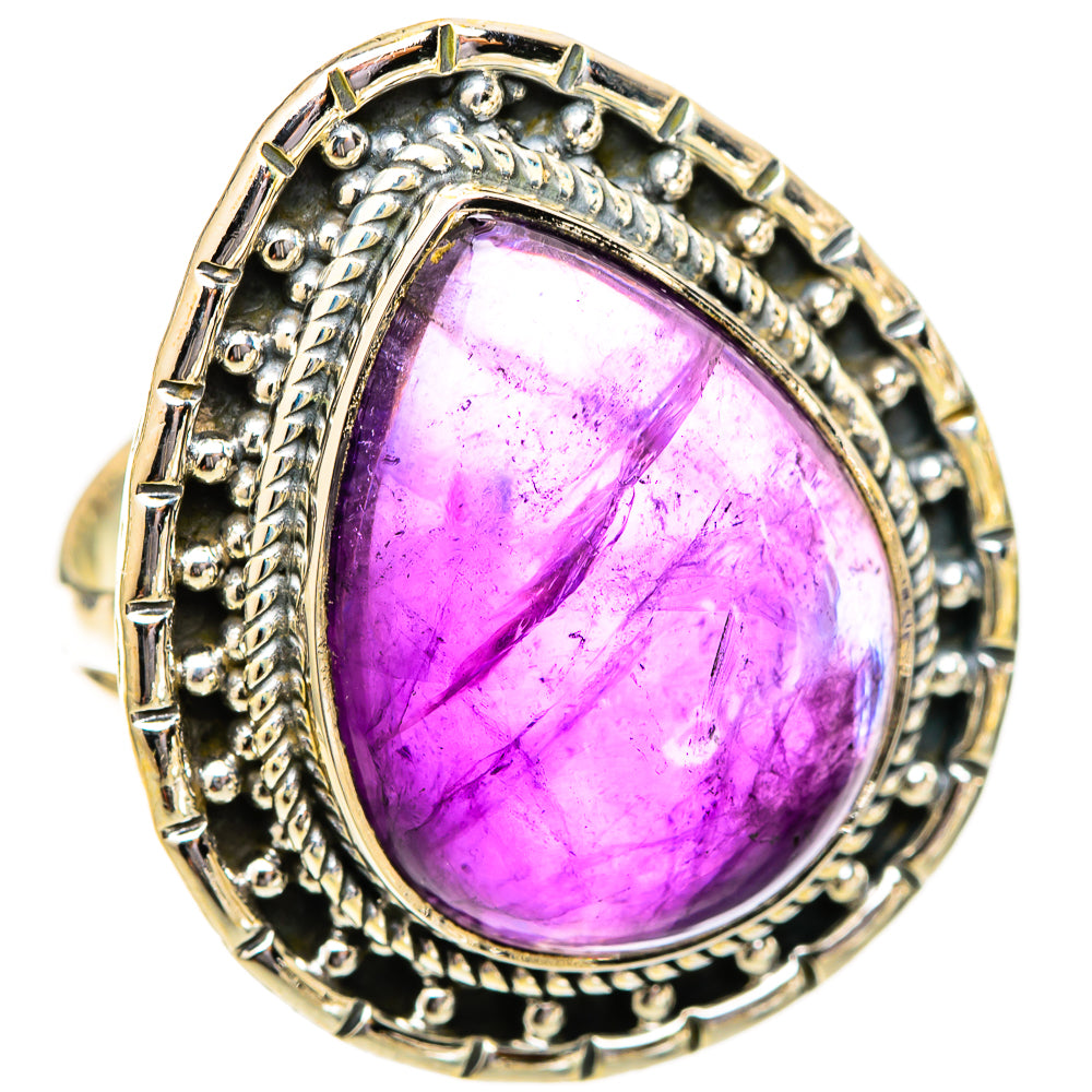 Amethyst Rings handcrafted by Ana Silver Co - RING121534 - Photo 2