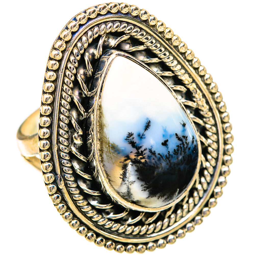 Dendritic Opal Rings handcrafted by Ana Silver Co - RING121541 - Photo 2