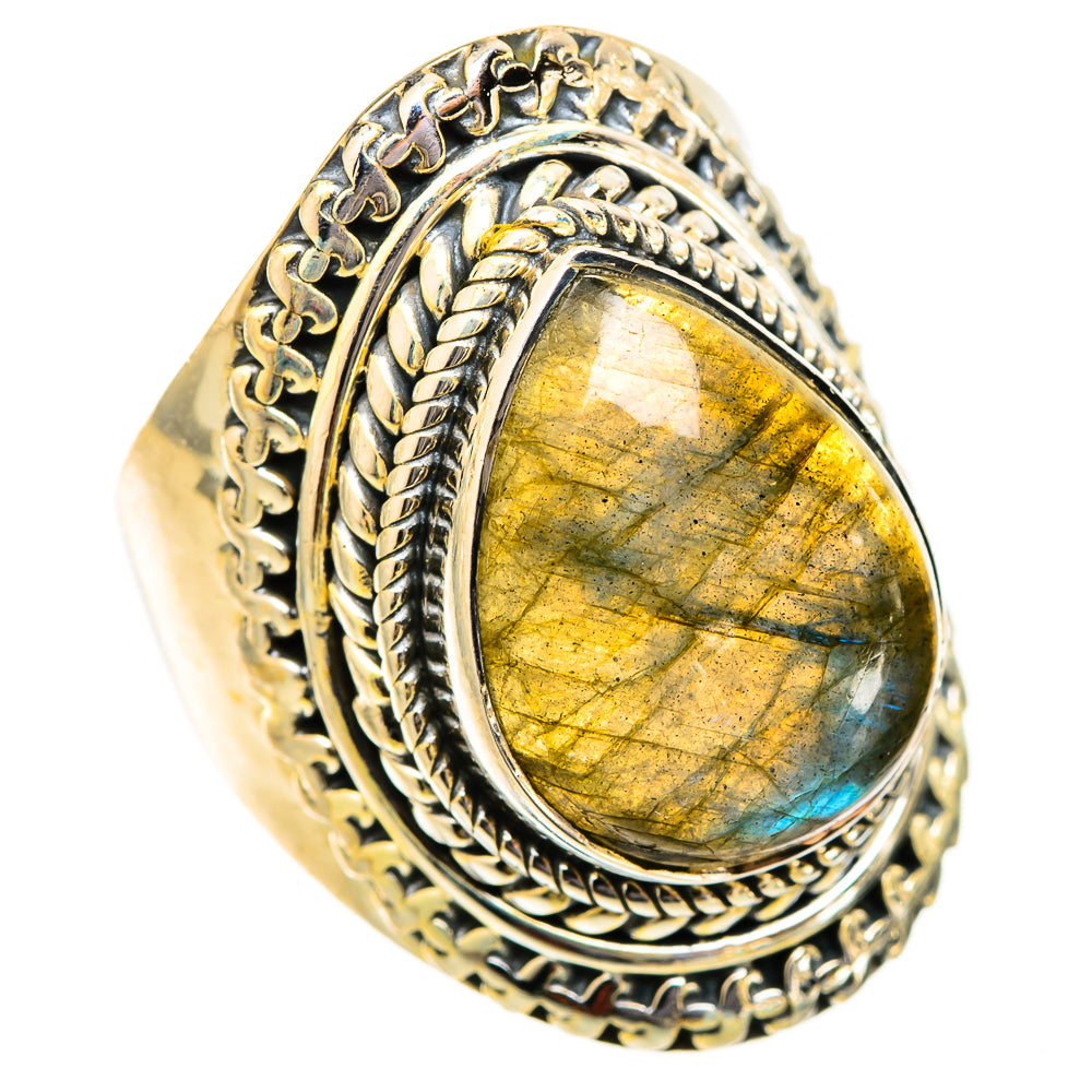 Labradorite Rings handcrafted by Ana Silver Co - RING121560 - Photo 2