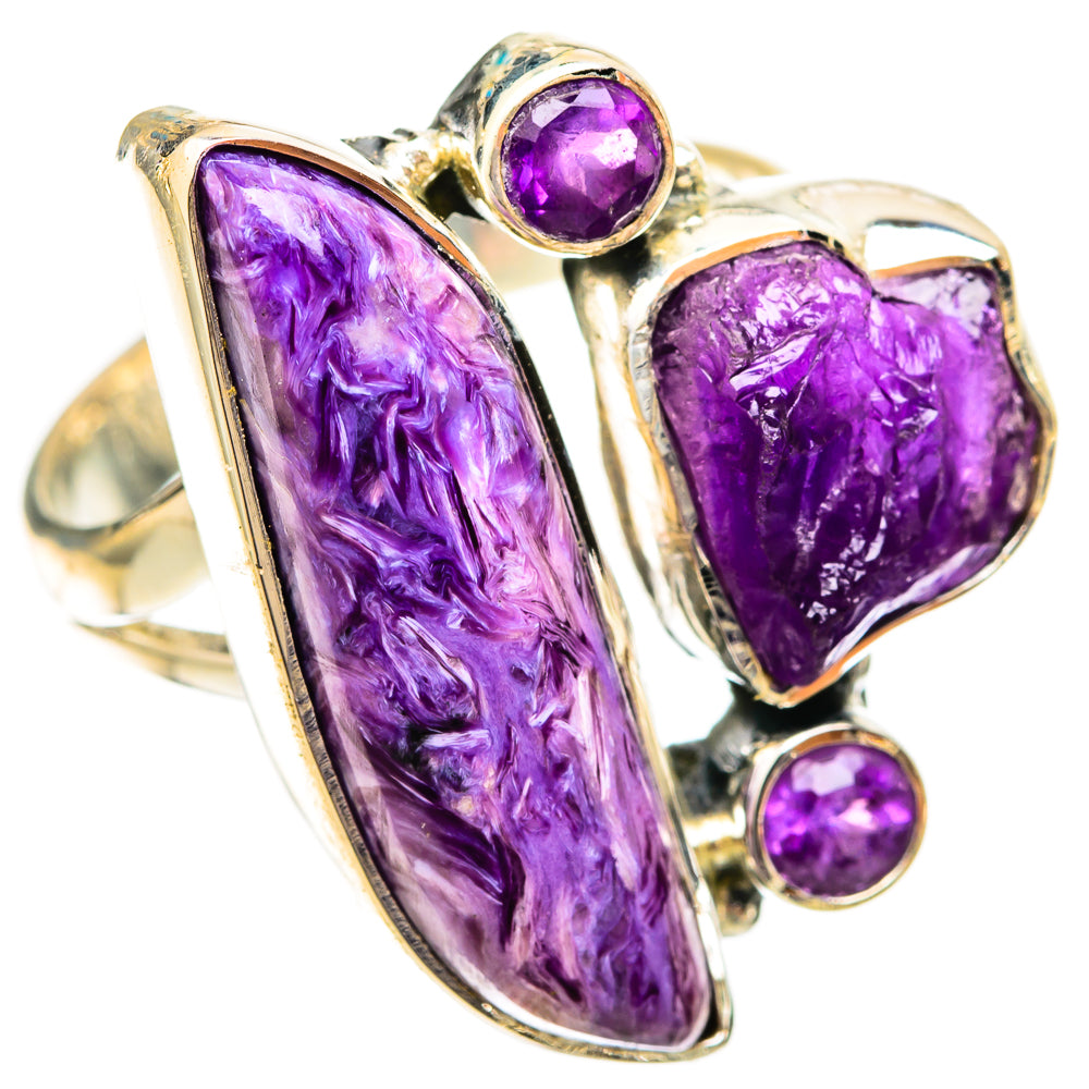 Charoite Rings handcrafted by Ana Silver Co - RING121574 - Photo 2