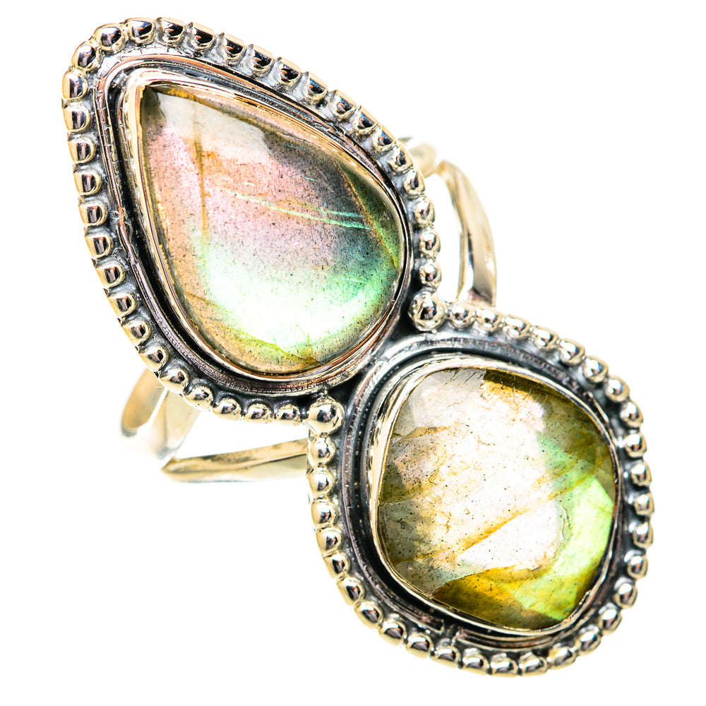 Labradorite Rings handcrafted by Ana Silver Co - RING121606 - Photo 2