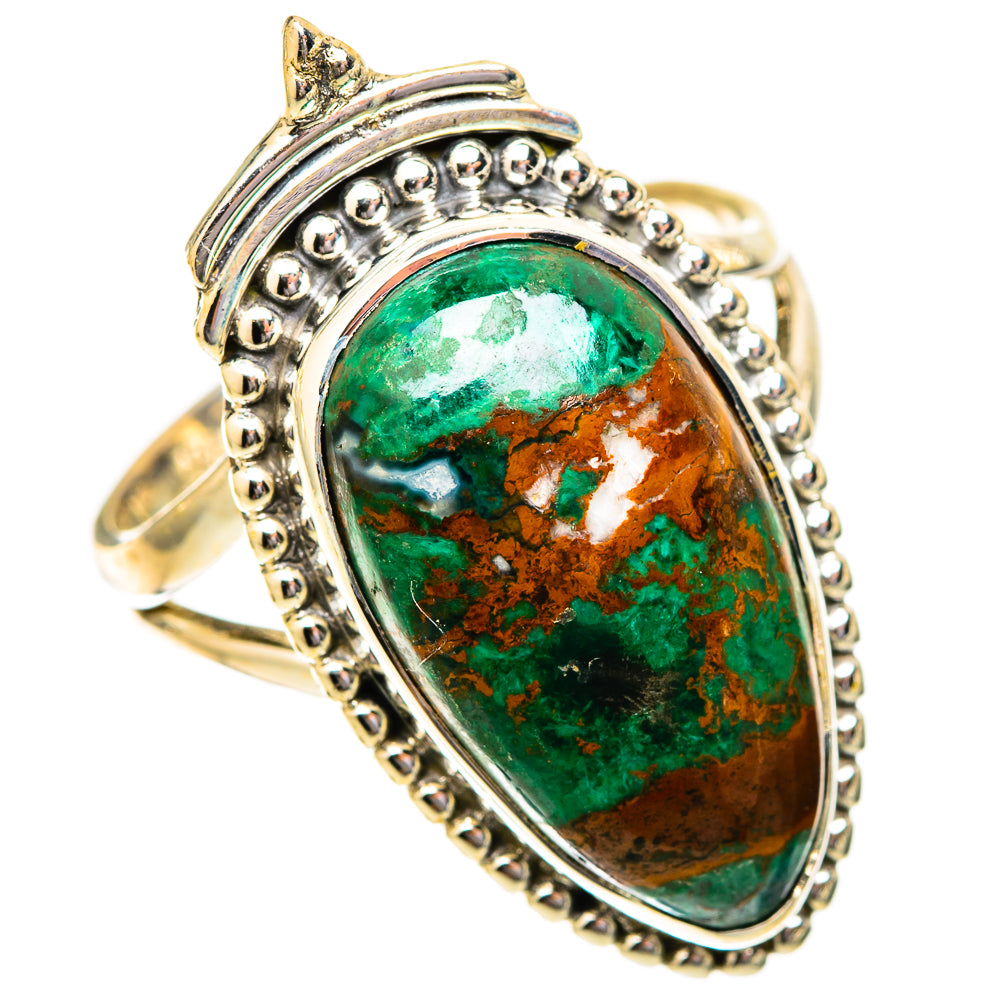 Malachite Rings handcrafted by Ana Silver Co - RING121617 - Photo 2