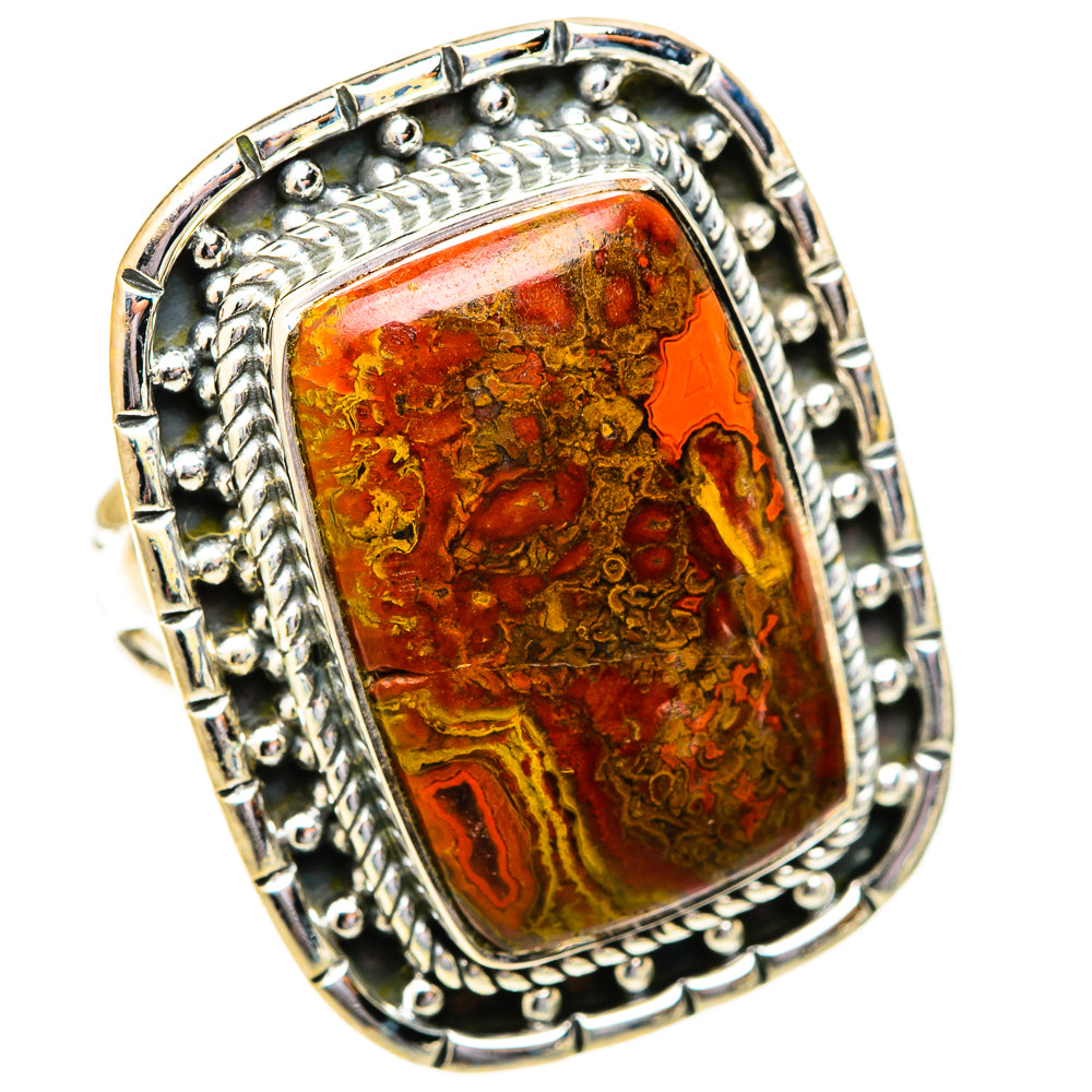 Moroccan Agate Rings handcrafted by Ana Silver Co - RING121618 - Photo 2