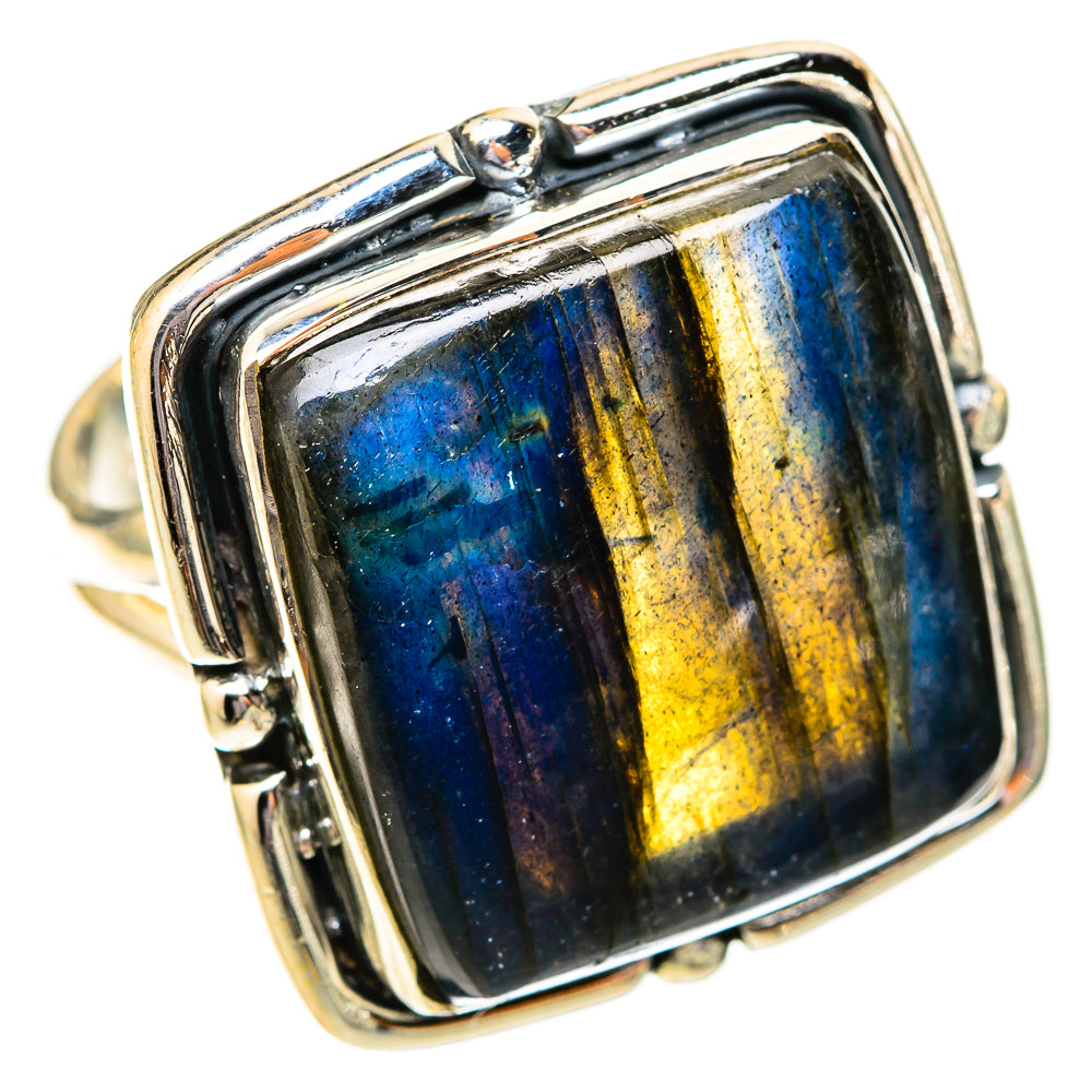 Labradorite Rings handcrafted by Ana Silver Co - RING121637 - Photo 2