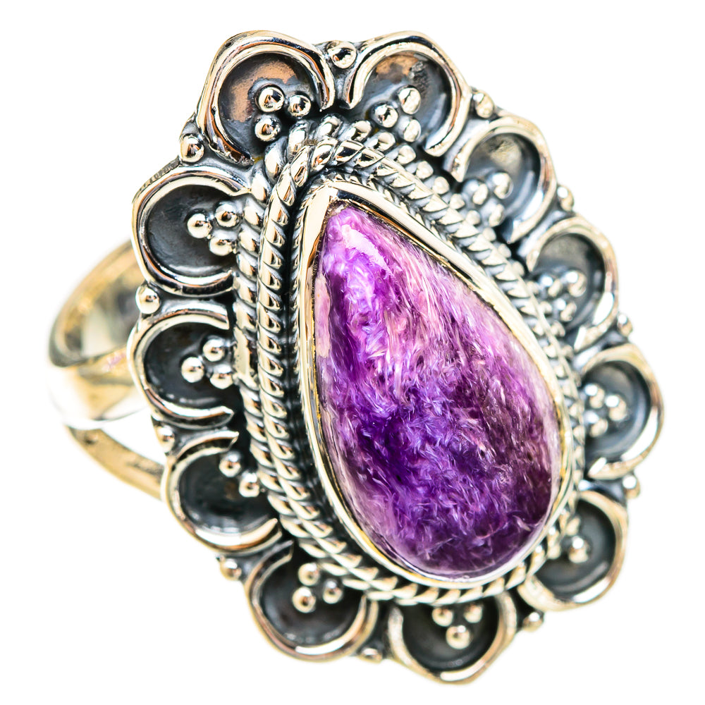 Charoite Rings handcrafted by Ana Silver Co - RING121692 - Photo 2