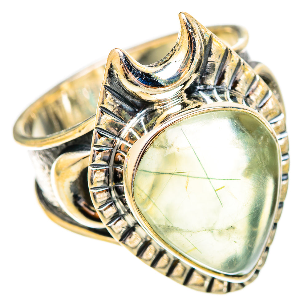Prehnite Rings handcrafted by Ana Silver Co - RING121716 - Photo 2