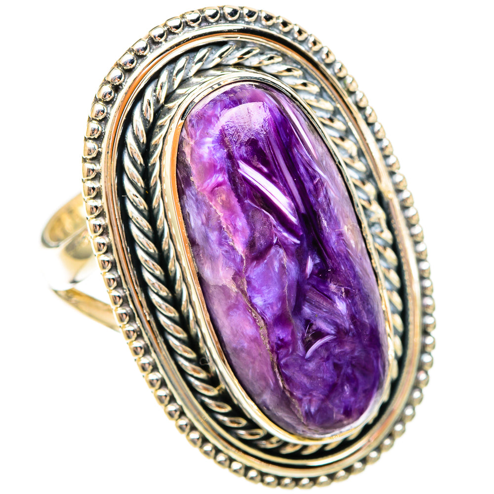 Charoite Rings handcrafted by Ana Silver Co - RING121725 - Photo 2